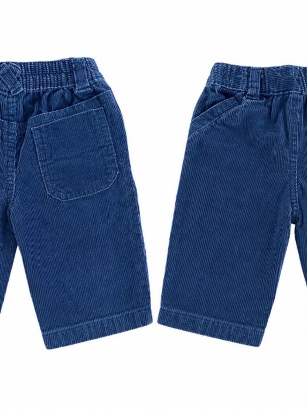 Kids Blue Corduroy Pull-On Pants